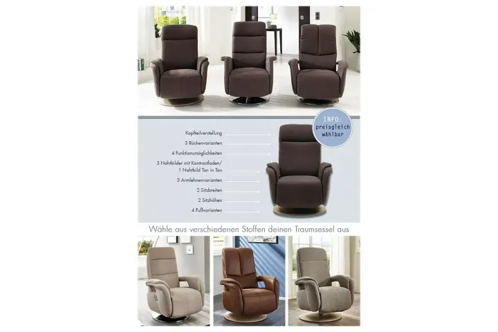 PP-RS16043 von Polipol Polstermöbel TV-Sessel PP-RS16043 von Polipol