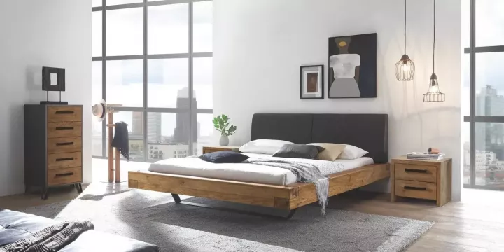 Oak-Wild Vintage von Hasena Einzelbetten Massivholz-Vintage-Bett Oak-Wild Vintage von Hasena