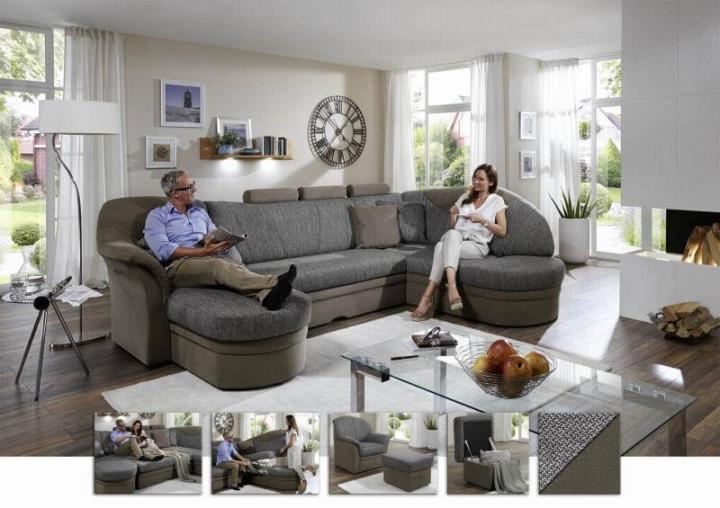 Esbo  von Polipol Sofas & Couches Polstergarnitur mit Stoffkombi