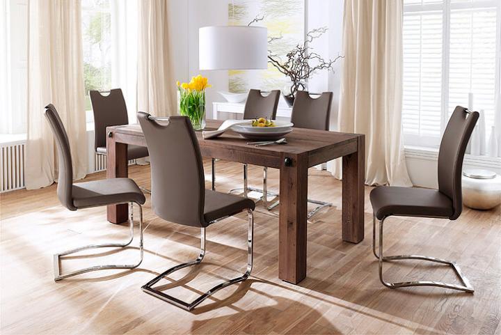 Leeds von MCA Furniture Speisen Massivholz-Vierfußtisch " Leeds " von MCA Furniture