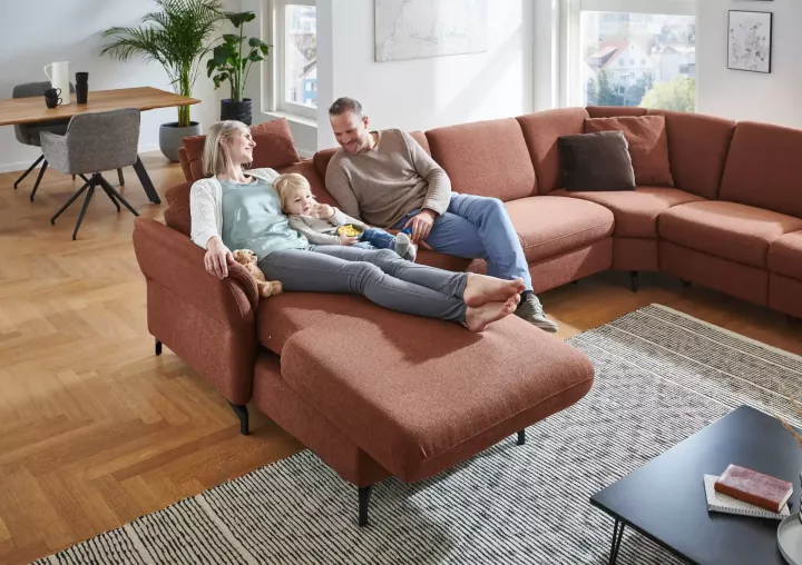 Mia von Polsteria Sofas & Couches Wohnlandschaft Mia von Steinpol - Polsteria