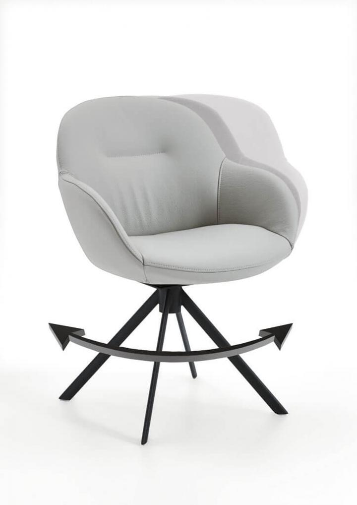 Paco 6672 von Niehoff Sitzmöbel Speisen Schalensessel  Paco 6672 von Niehoff