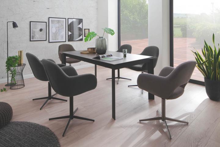 Melrose von MCA Furniture Stühle Kreuzfußstuhl mit Armlehnen Melrose von MCA Furniture