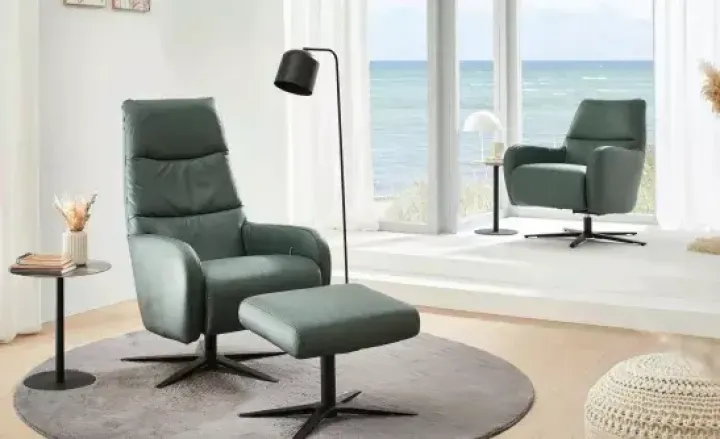 ZE-RS24078 von Zehdenick Relaxsessel Sessel + Hocker ZE-RS24078 von Zehdenick