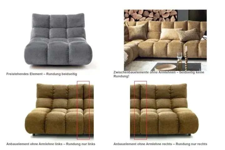 Graceland von Candy Polstermöbel Polstermöbel Ecksofa Stilecht Graceland von Candy